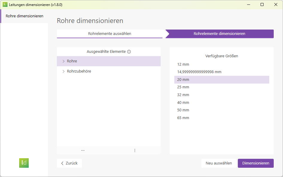 Leitungen_dimensionieren_anleitung_dimensionieren_heizkreis_rohre_einstellung_verkleinern.png