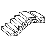 Treppe: Beton-Fertigteil