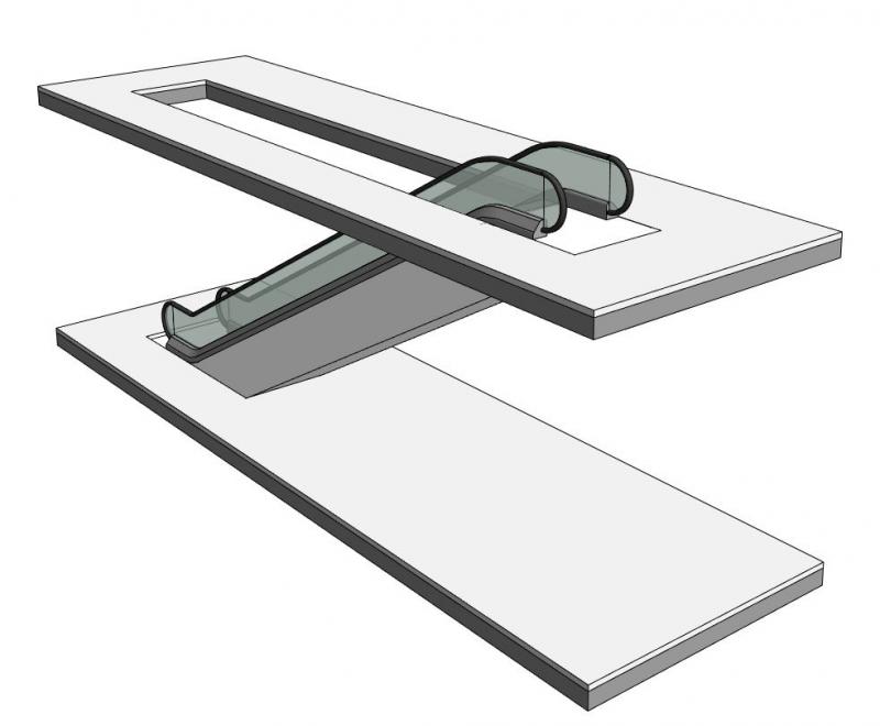 Rolltreppe ohne 2D-Symbol